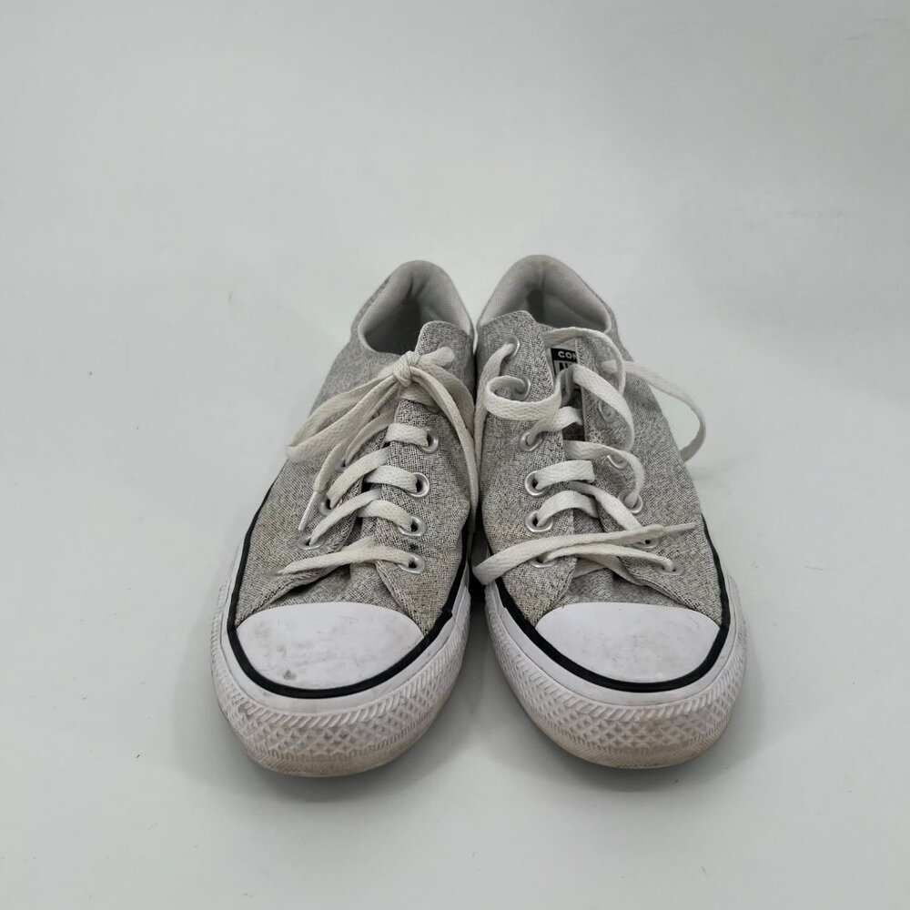 Converse Gray Cotton Sneakers | Women’s Size 9 - Picture 3 of 6